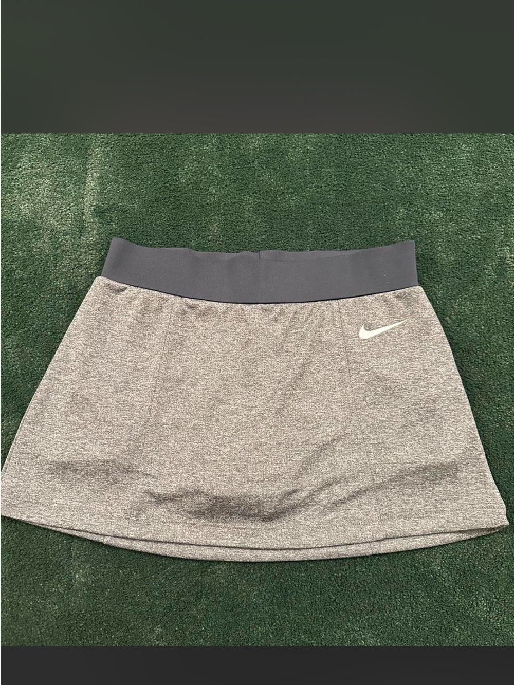 Nike Heather Gray Active Mini Skirt with Dark Gray Waistband